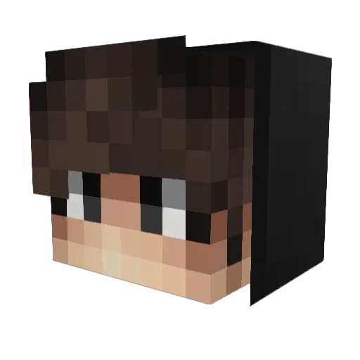 TeddyFtw Minecraft avatar head, 3D render