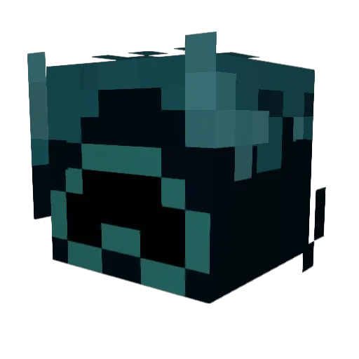 TeddyPowers Minecraft avatar head, 3D render