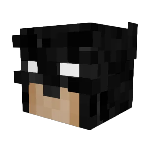 TeddyRare Minecraft avatar head, 3D render