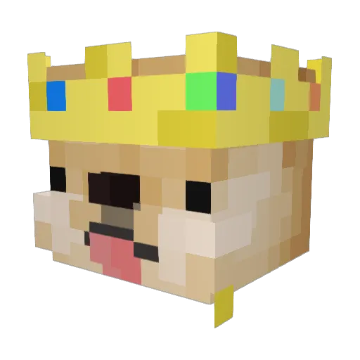 TeddySaysT Minecraft avatar head, 3D render