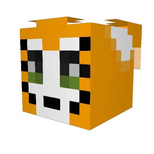 TeddyStJohn Minecraft avatar head, 3D render