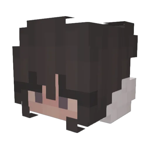 TeddyTug Minecraft avatar head, 3D render
