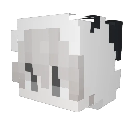 Teddy_198 Minecraft avatar head, 3D render