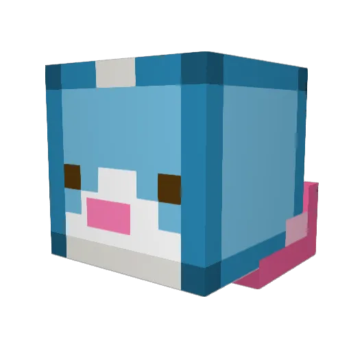 Teddy_d1 Minecraft avatar head, 3D render