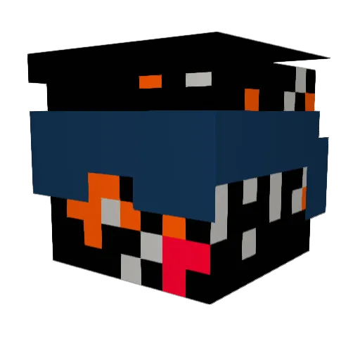 Teddy_hero2 Minecraft avatar head, 3D render
