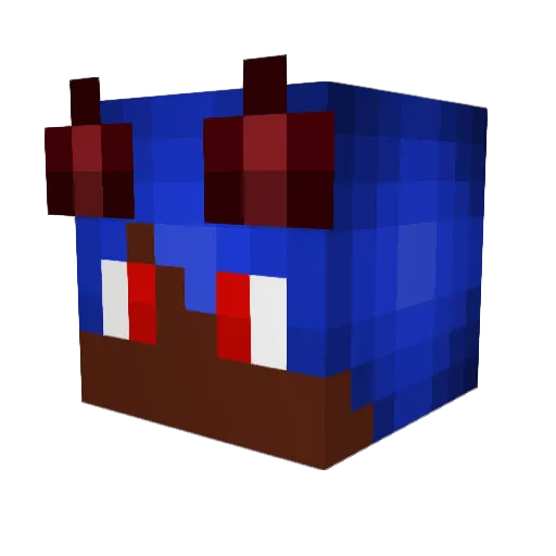Teddyrulez01 Minecraft avatar head, 3D render