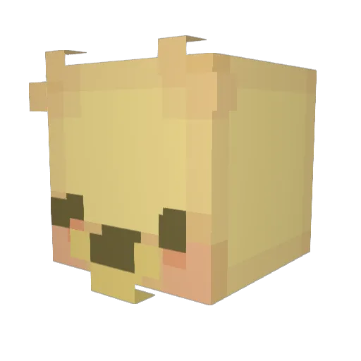 Teddyy___ Minecraft avatar head, 3D render
