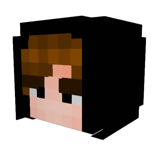 Tedemr Minecraft avatar head, 3D render