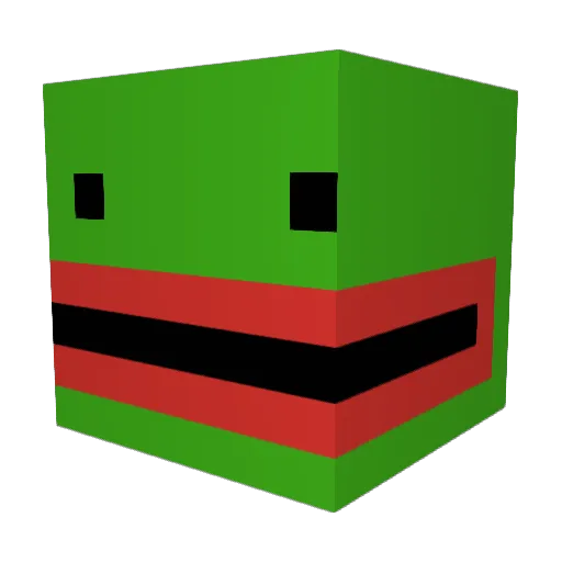 Tedikono Minecraft avatar head, 3D render