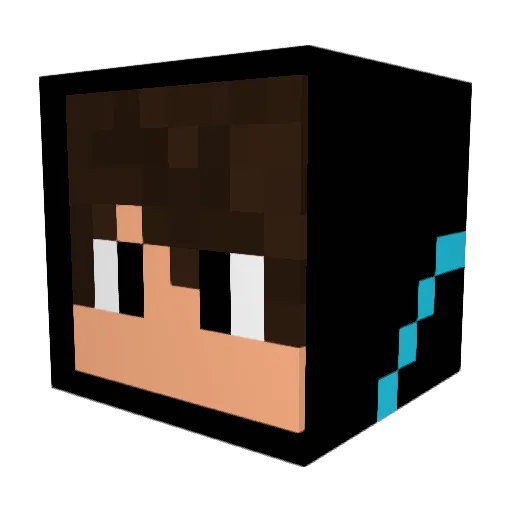 Tedisvier Minecraft avatar head, 3D render