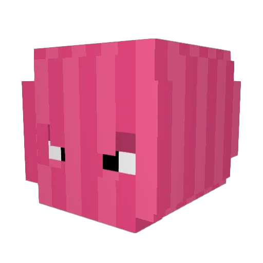 Tedo Minecraft avatar head, 3D render