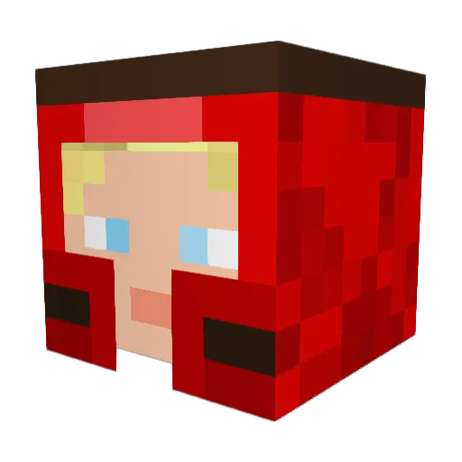 Tedplayz_YT Minecraft avatar head, 3D render