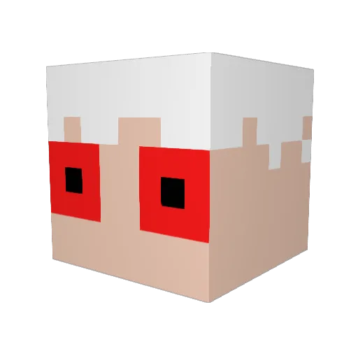 TedsInTown Minecraft avatar head, 3D render