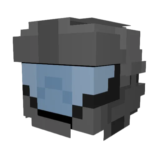 Tedsters Minecraft avatar head, 3D render