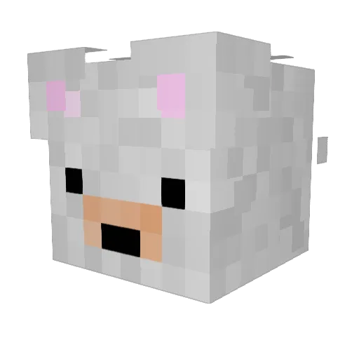 TedstormDev Minecraft avatar head, 3D render