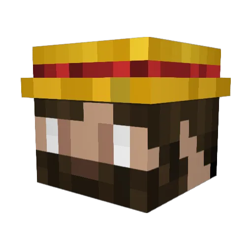 Tedwin32 Minecraft avatar head, 3D render