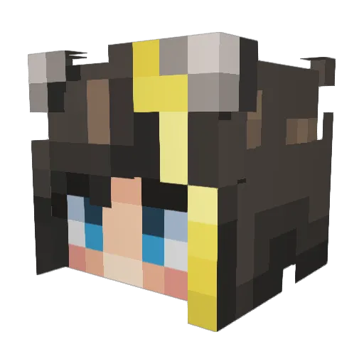 TedwinK66 Minecraft avatar head, 3D render