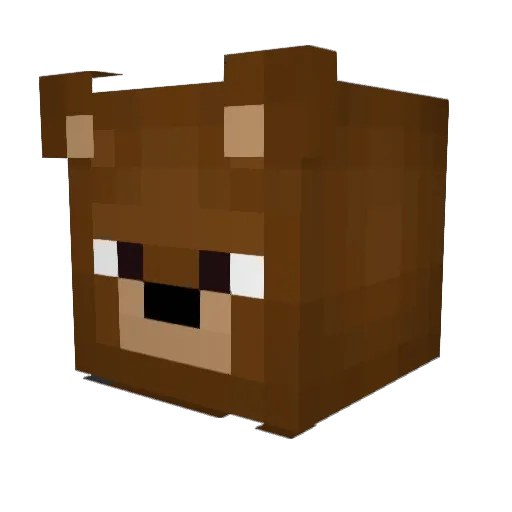 TedyHaze Minecraft avatar head, 3D render