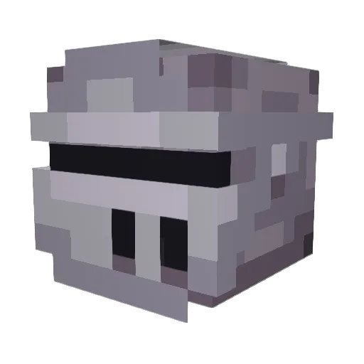 Tedzudo Minecraft avatar head, 3D render