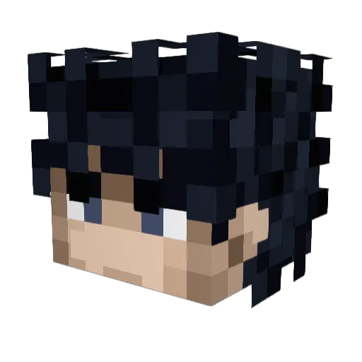 TeeBoiz Minecraft avatar head, 3D render