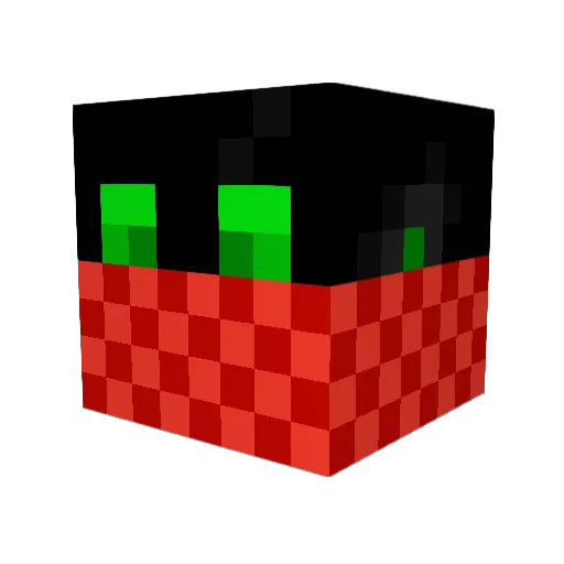 TeeEnTea Minecraft avatar head, 3D render