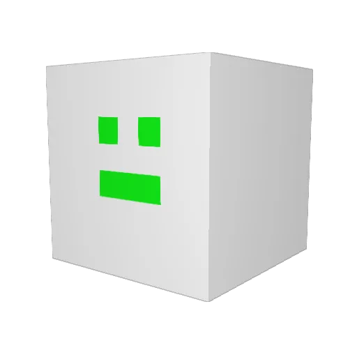 TeeGrizzley Minecraft avatar head, 3D render