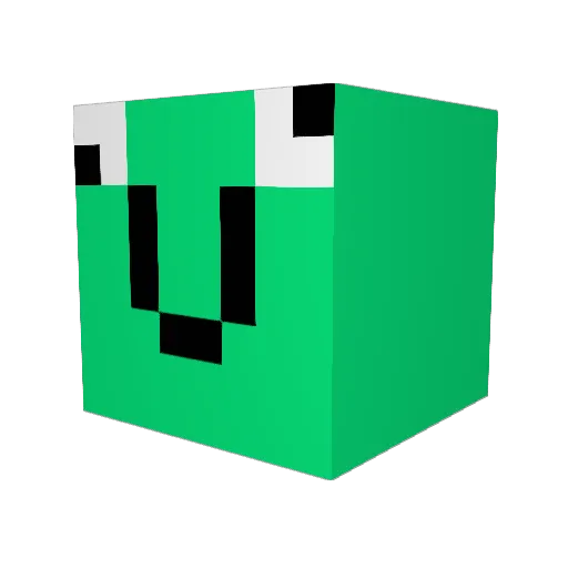 TeeIsPro Minecraft avatar head, 3D render