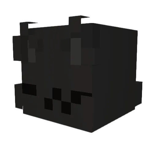 TeeKatzo Minecraft avatar head, 3D render