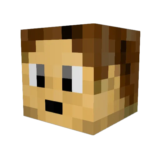 TeeRoyLol Minecraft avatar head, 3D render