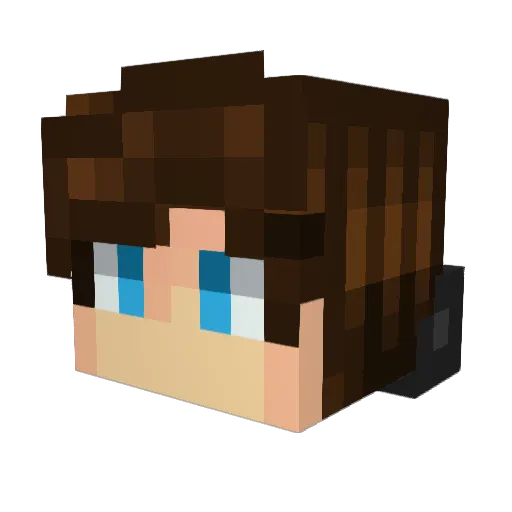 Tee_21 Minecraft avatar head, 3D render