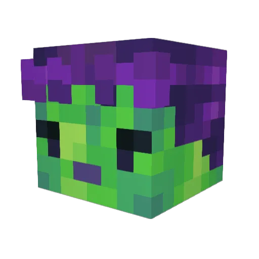 TeeaDeea Minecraft avatar head, 3D render