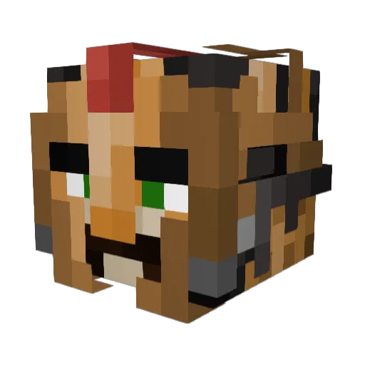 Teedev99 Minecraft avatar head, 3D render
