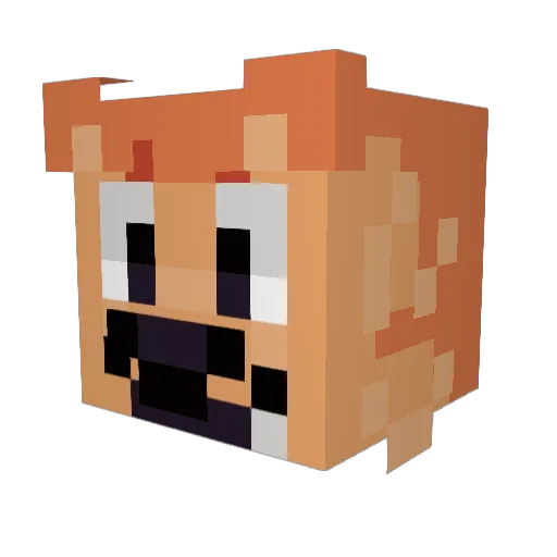 Teedy2020 Minecraft avatar head, 3D render