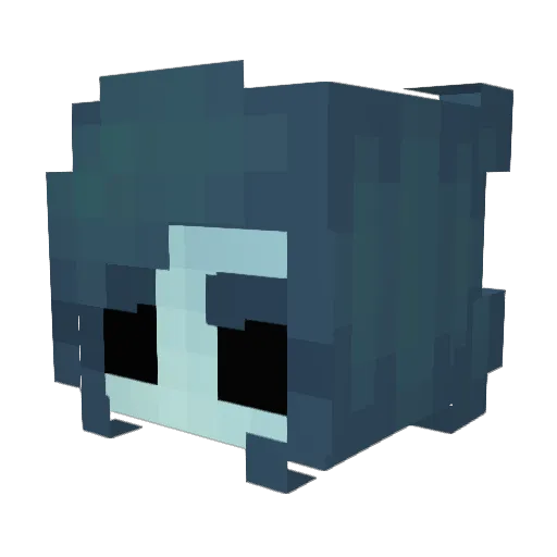 Teegles Minecraft avatar head, 3D render