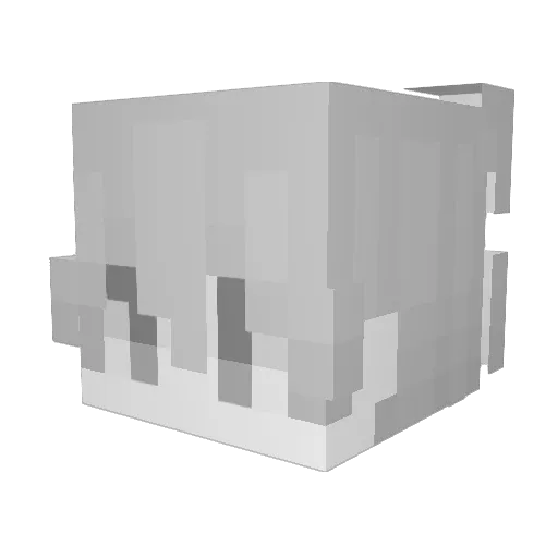 TeekRoxxx Minecraft avatar head, 3D render