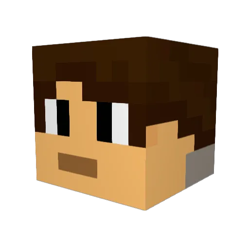 Teeman22 Minecraft avatar head, 3D render