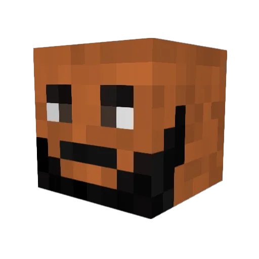 Teeman Minecraft avatar head, 3D render