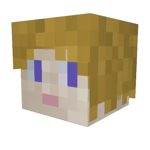 TeensyPainter Minecraft avatar head, 3D render