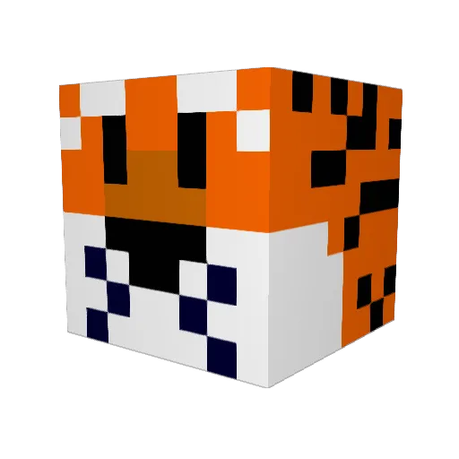 TeepTheCat Minecraft avatar head, 3D render