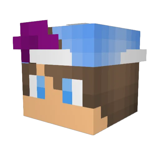 Teepot27 Minecraft avatar head, 3D render