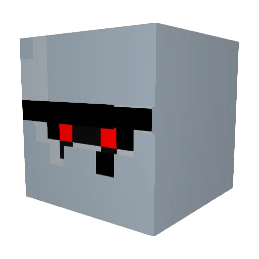 TeeterT Minecraft avatar head, 3D render