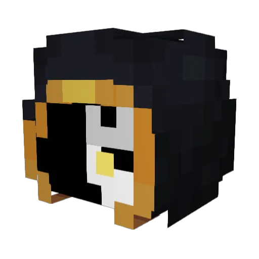 Teeth_Bones Minecraft avatar head, 3D render