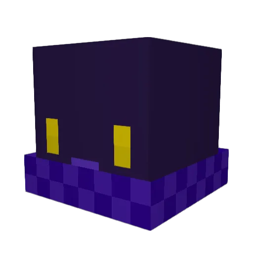Teetokuu Minecraft avatar head, 3D render