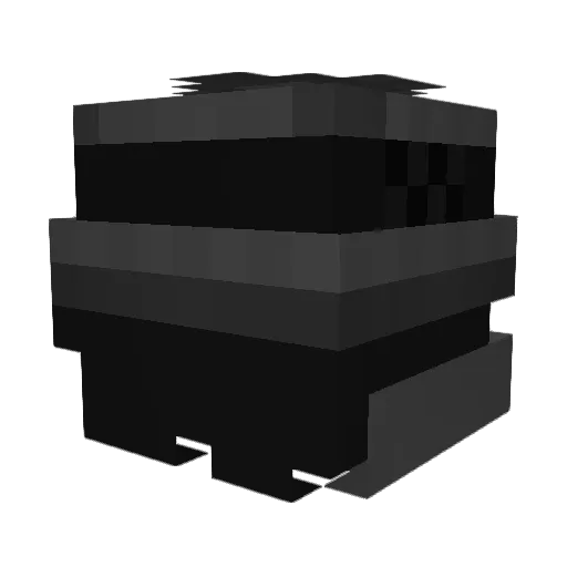 Teexify Minecraft avatar head, 3D render