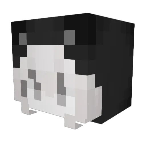TeezyCore Minecraft avatar head, 3D render