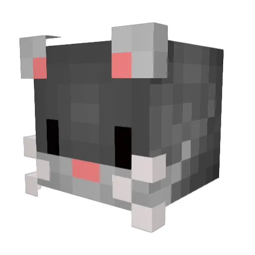 Tefimi Minecraft avatar head, 3D render