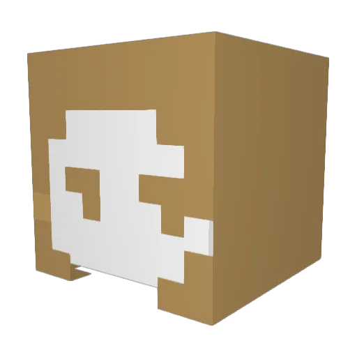 Tefisec Minecraft avatar head, 3D render