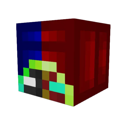 Teggayy Minecraft avatar head, 3D render