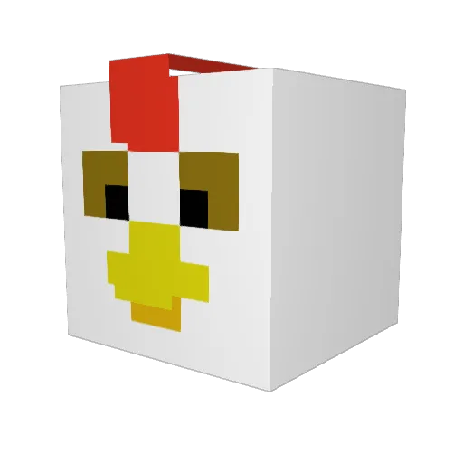 Tegsley Minecraft avatar head, 3D render