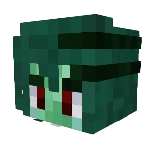 Tegunoiz Minecraft avatar head, 3D render
